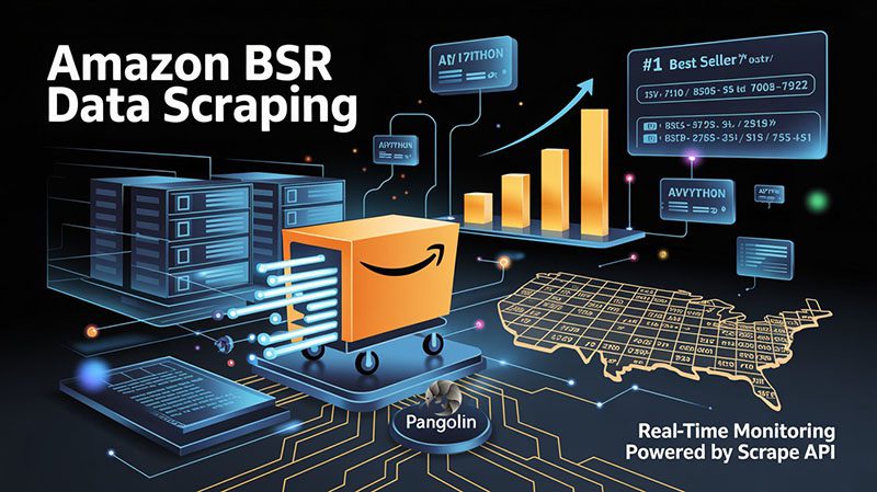 亚马逊BSR数据采集;Amazon BSR Data Scraping