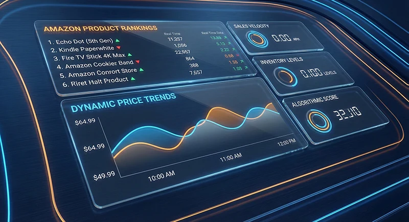 Amazon Ranking & Price Tracking: How to Outsmart Competitors with Data? 1 Pangolinfo仪表盘展示亚马逊排名与价格追踪数据分析