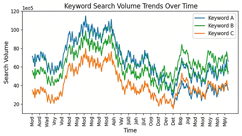 Keyword Search Volume Time Series Analysis keyword search volume trends