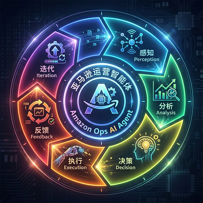 Amazon AI Agent Decision Loop Amazon AI Agent Six-Step Decision Loop: Perceive → Analyze → Decide → Execute → Feedback → Iterate