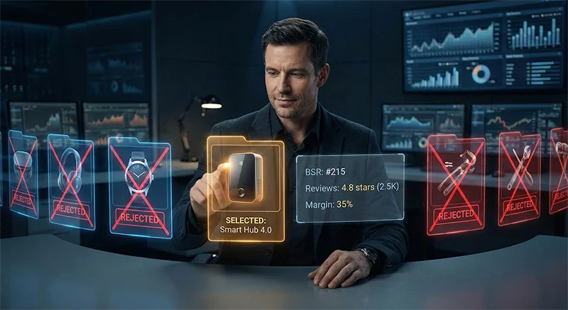 亚马逊选品五关决策框架 亚马逊选品决策关口示意图:筛除陷阱,聚焦真正值得的产品